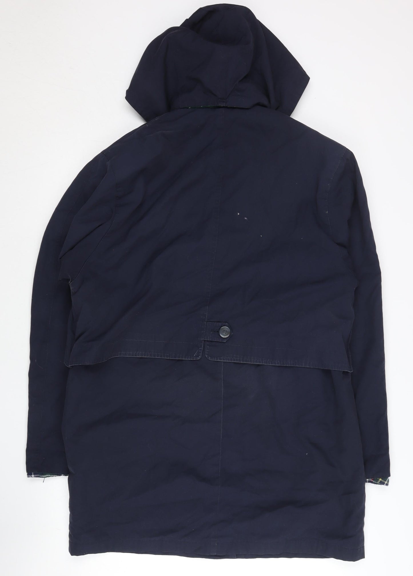 Womens UK Size 12 David Barry Blue Parka Coat