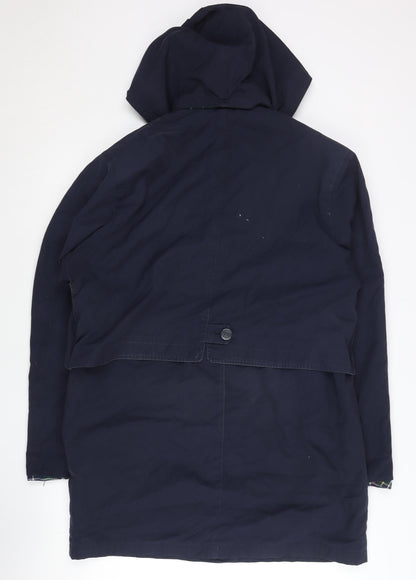 Womens UK Size 12 David Barry Blue Parka Coat