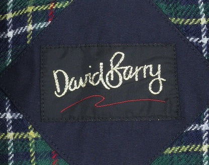 Womens UK Size 12 David Barry Blue Parka Coat