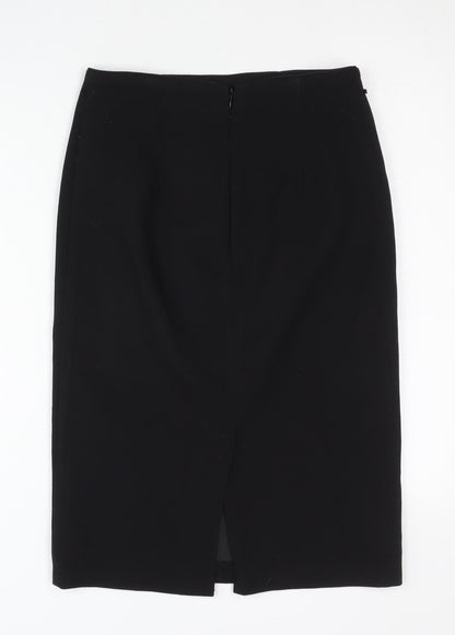 Oasis Women’s Black Size 8 Pencil Skirt Knee Length Lined Workwear