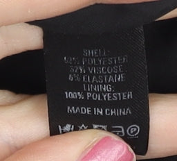 Oasis Women’s Black Size 8 Pencil Skirt Knee Length Lined Workwear