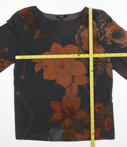 Womens UK Size 14 NEXT Multicoloured Tunic Blouse