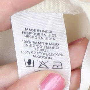 French Connection Women’s Beige Sequin A-Line Skirt Size 10