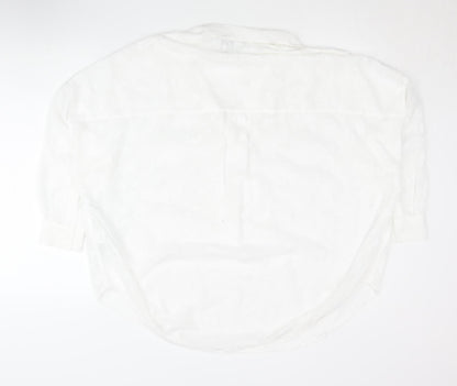 Womens UK Size S French Connection White Tunic Blouse