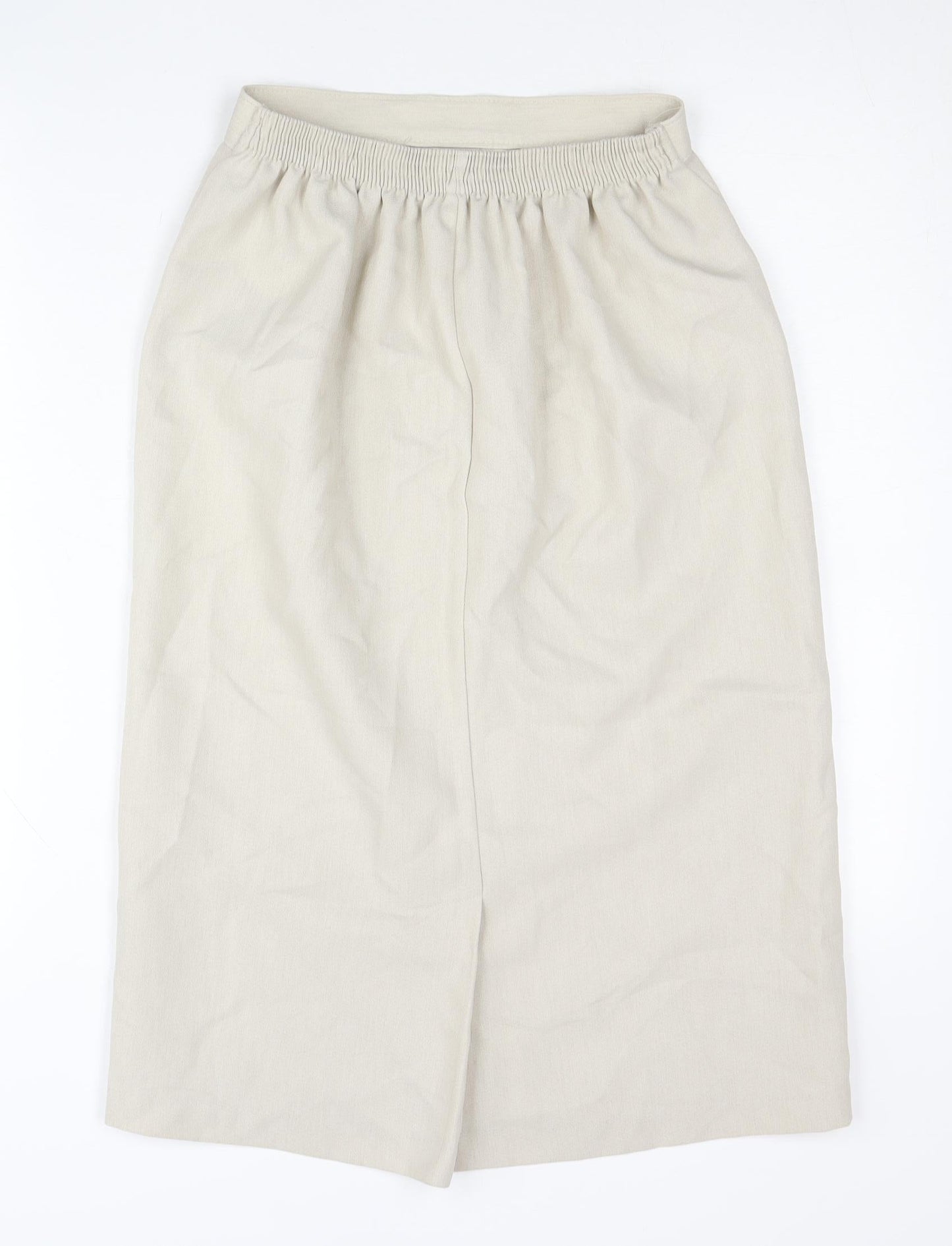 Berkertex Women’s Beige Midi Straight Skirt Size 12 Workwear