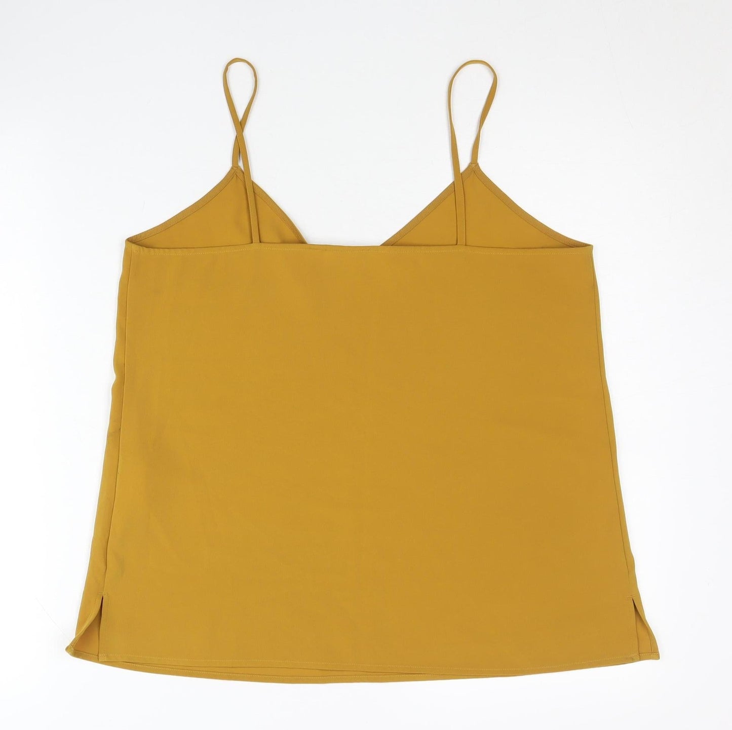 Womens UK Size M Uniqlo Yellow Camisole Tank
