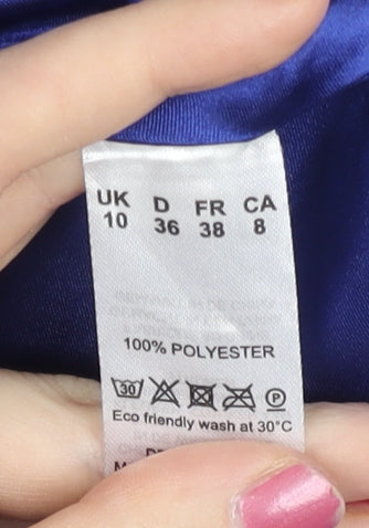 Jacques Vert Women’s Blue Polka Dot Midi A-Line Skirt Size 10