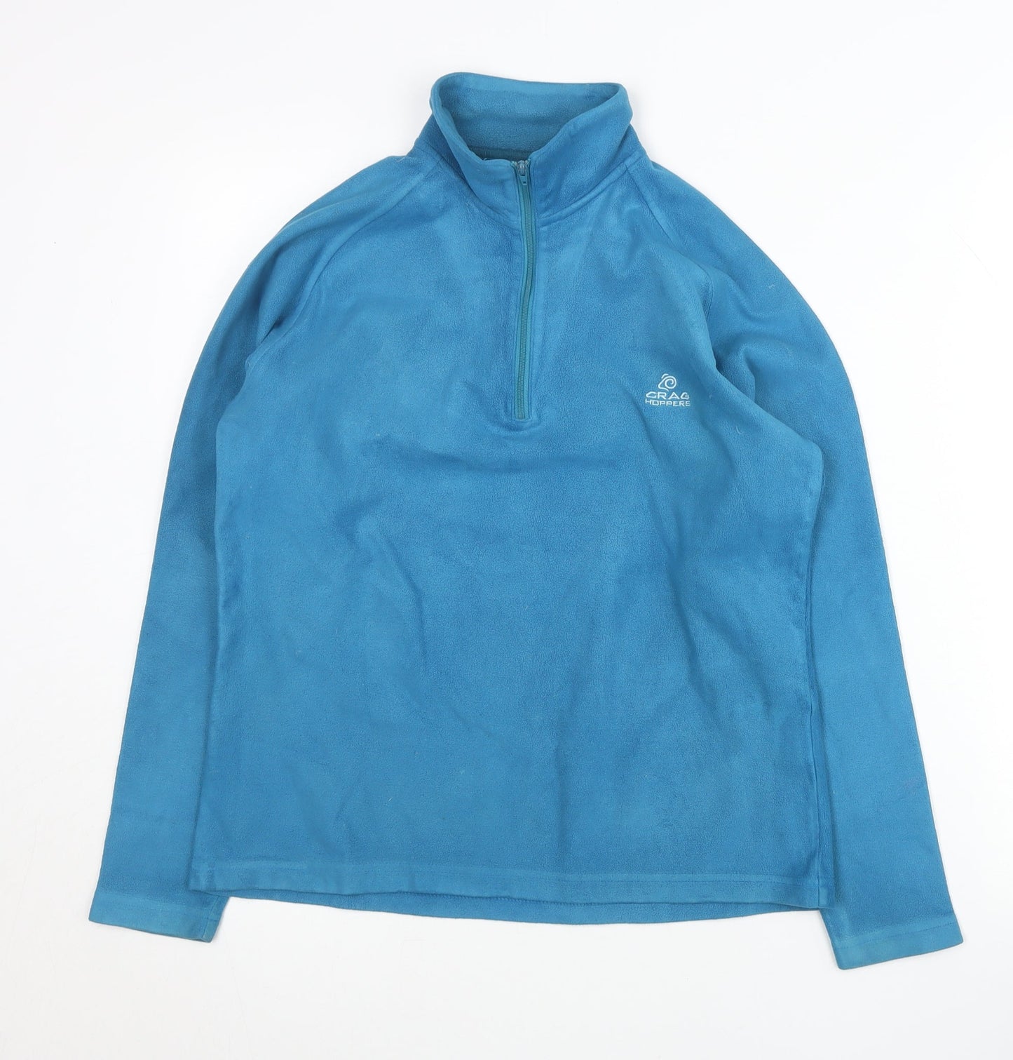 Craghoppers Womens Blue Fleece Sweatshirt UK 10 Half Zip Outdoor Hiking