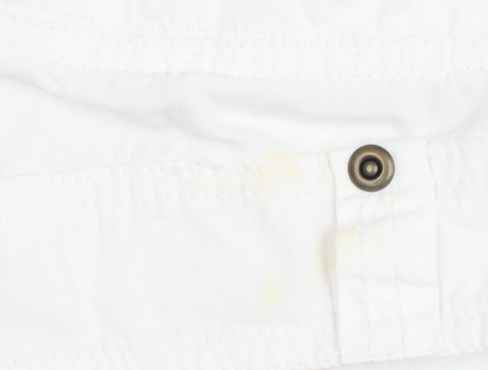 Dorothy Perkins Women’s White Cargo Skirt Size 10 Cotton Pockets