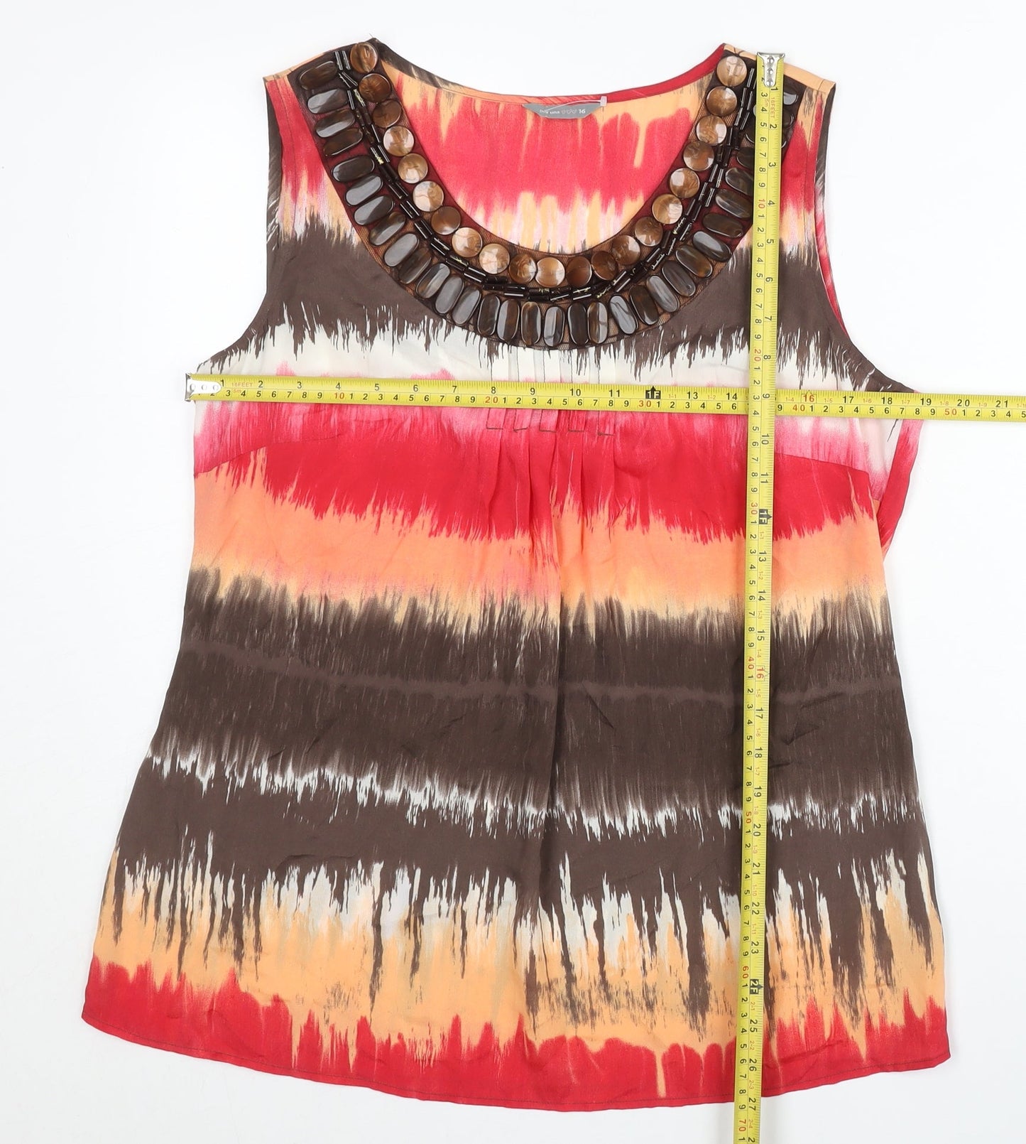 Womens UK Size 16 Marks and Spencer Multicoloured Tunic Blouse