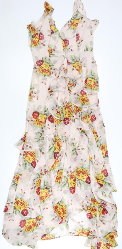 ASOS Women’s Multicoloured Floral Maxi Dress Size 12