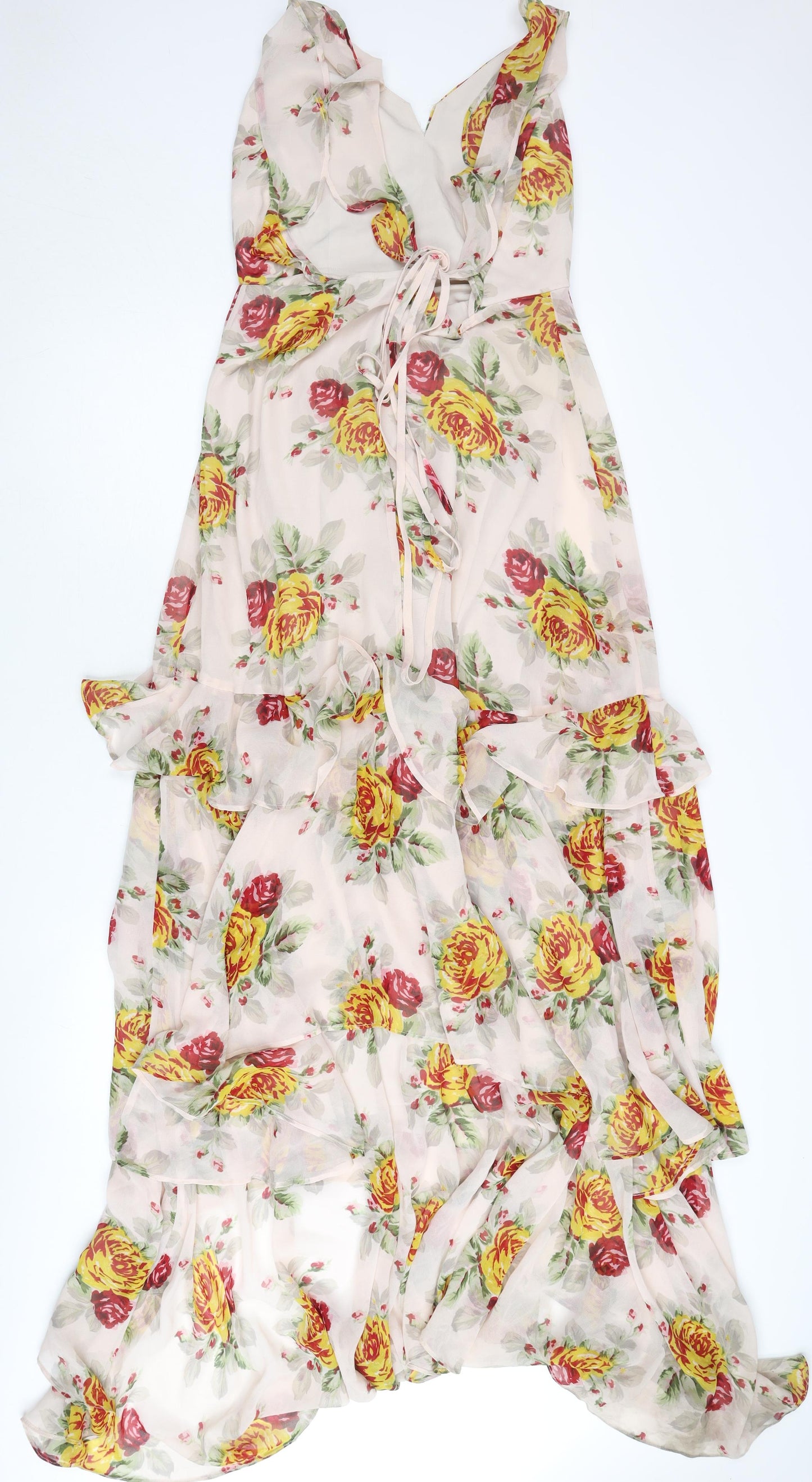 ASOS Women’s Multicoloured Floral Maxi Dress Size 12
