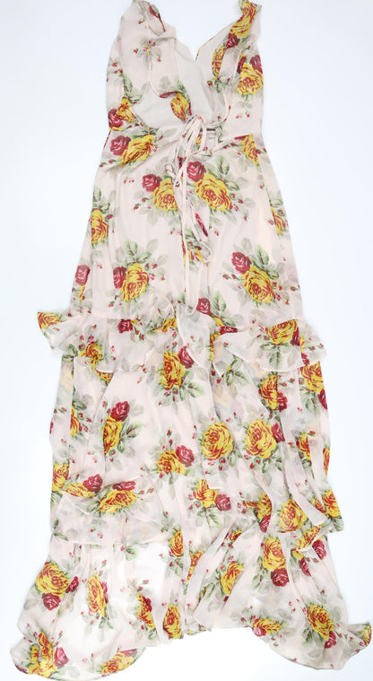 ASOS Women’s Multicoloured Floral Maxi Dress Size 12