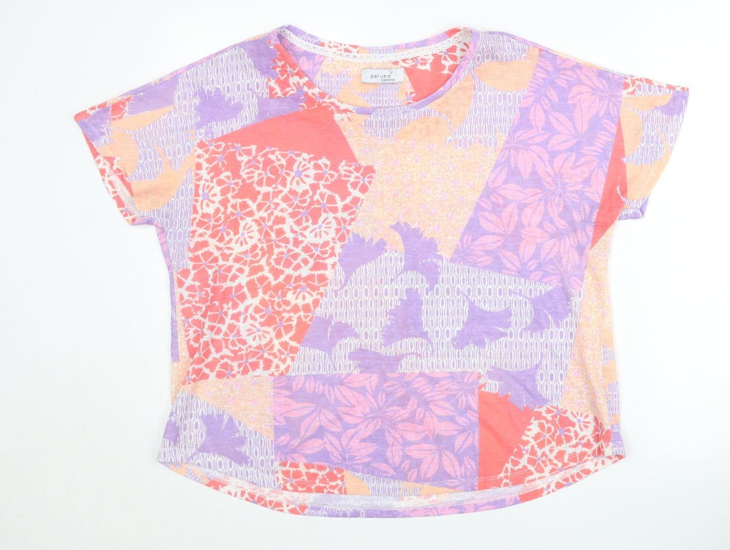 Womens UK Size 18 Marks and Spencer Multicoloured Basic T-Shirt