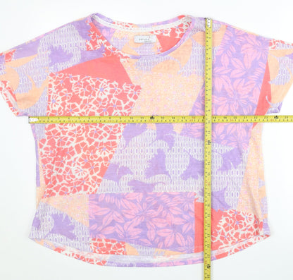 Womens UK Size 18 Marks and Spencer Multicoloured Basic T-Shirt
