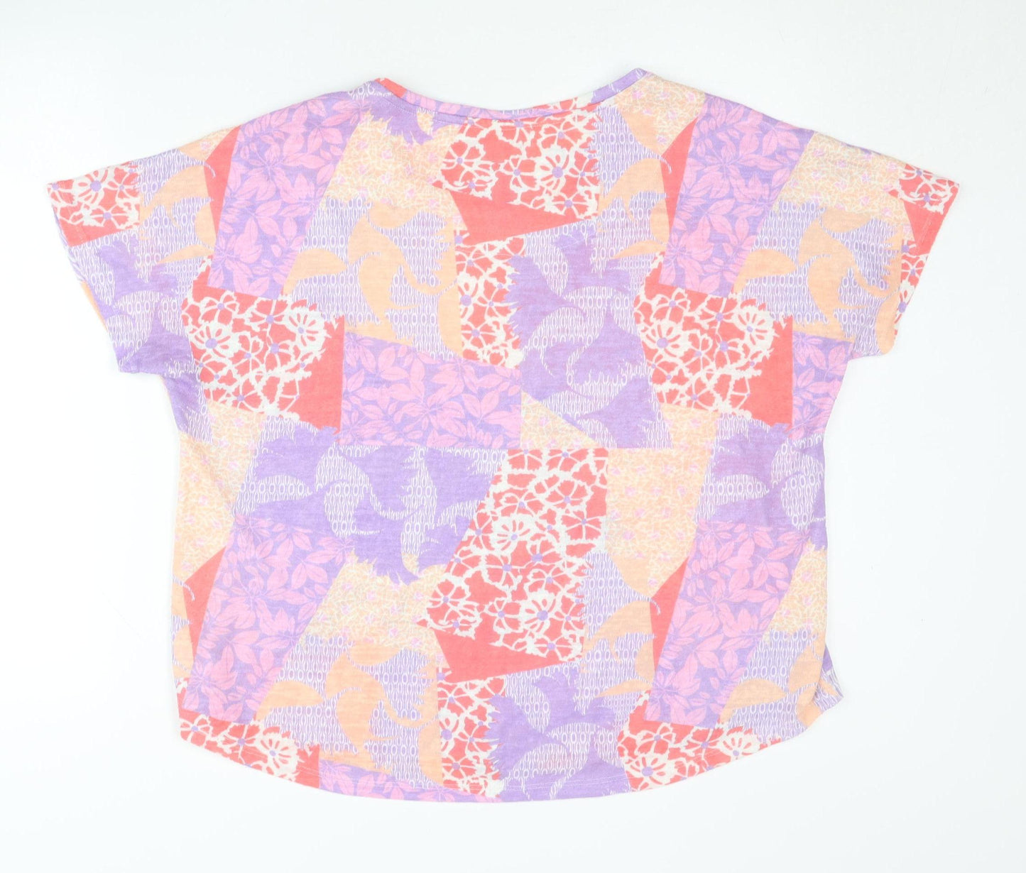 Womens UK Size 18 Marks and Spencer Multicoloured Basic T-Shirt