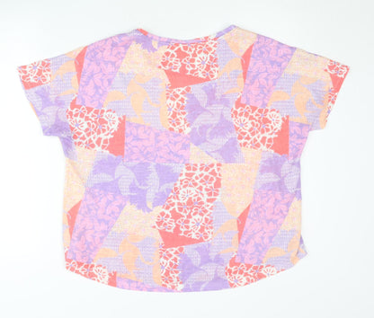 Womens UK Size 18 Marks and Spencer Multicoloured Basic T-Shirt
