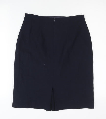 Laura Ashley Women’s Black Wool Pencil Skirt Size 12 Workwear