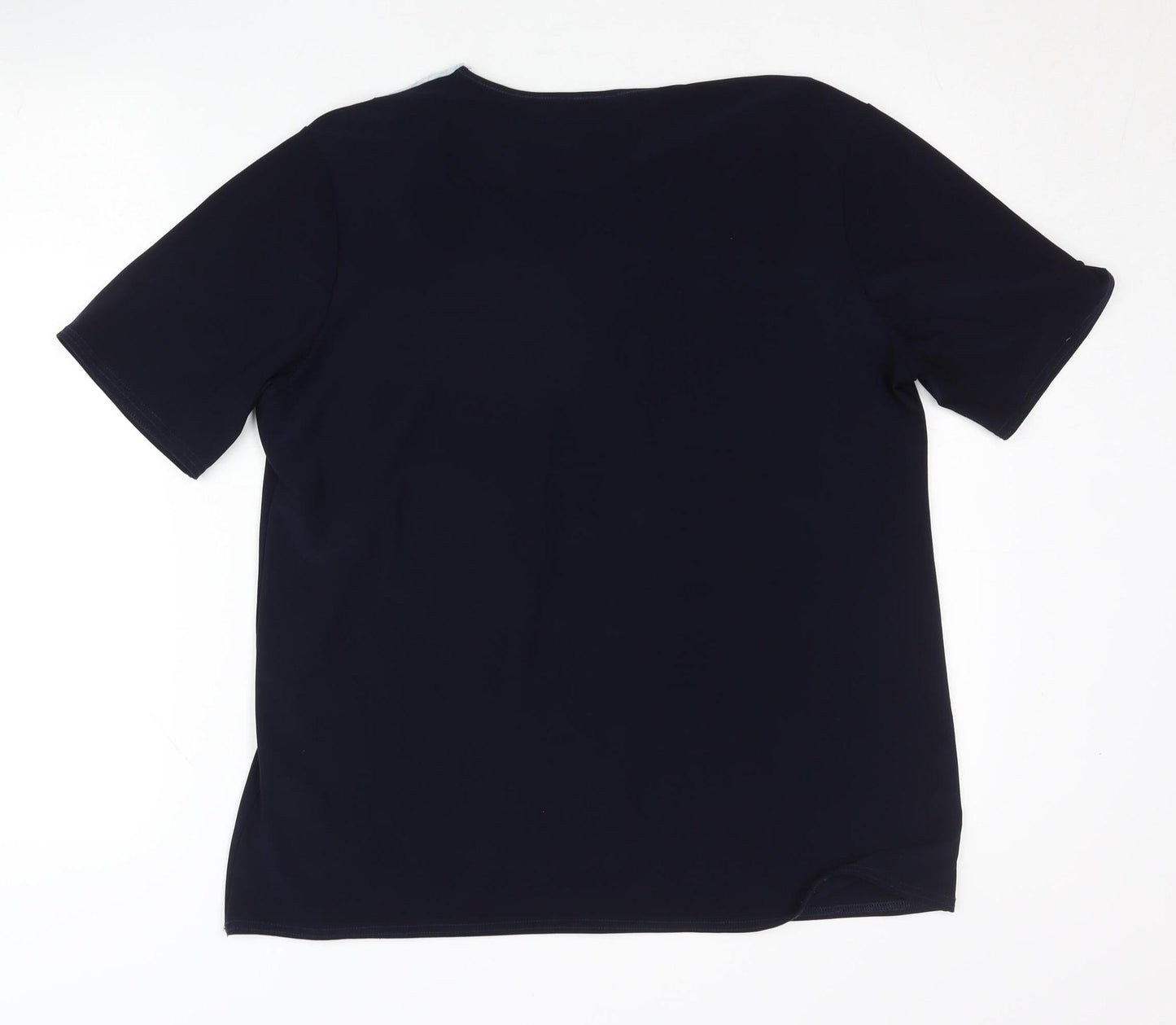 Womens UK Size XL Sonic Collection Black Basic T-Shirt