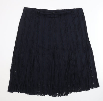 Marks and Spencer Women’s Navy Blue Lace A-Line Skirt Size 18