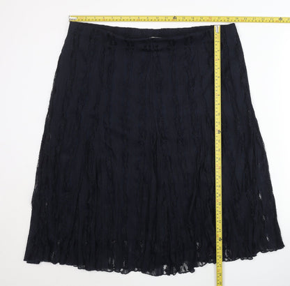 Marks and Spencer Women’s Navy Blue Lace A-Line Skirt Size 18
