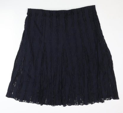 Marks and Spencer Women’s Navy Blue Lace A-Line Skirt Size 18