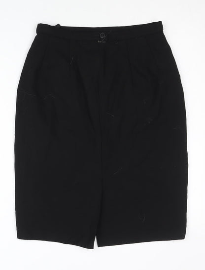 Marks and Spencer Women Black Wool Pencil Skirt UK 12