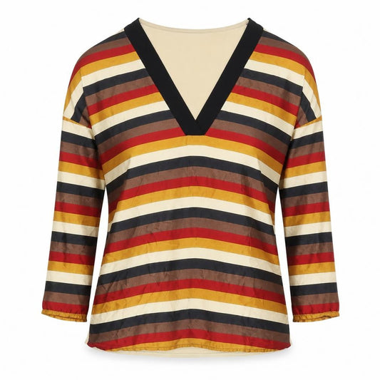 Womens UK Size 12 Mango Multicoloured Tunic Blouse