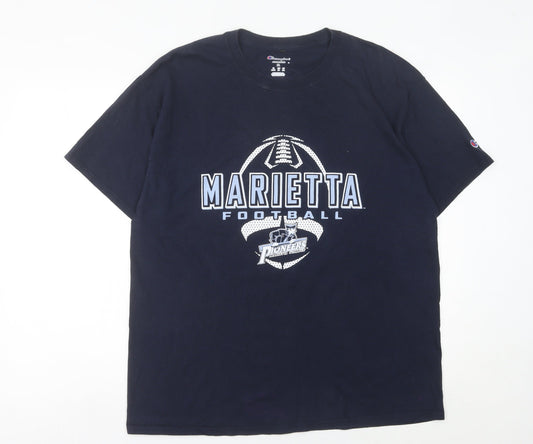 Mens UK Size XL Champion Blue  T-Shirt