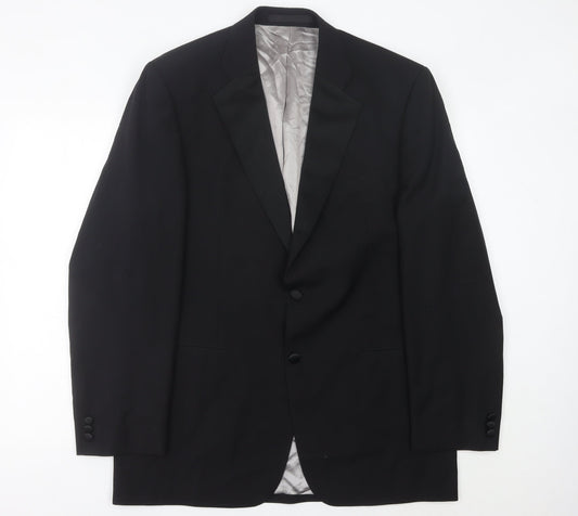 Mens UK Size 42 Marks and Spencer Regular Black Suit Jacket