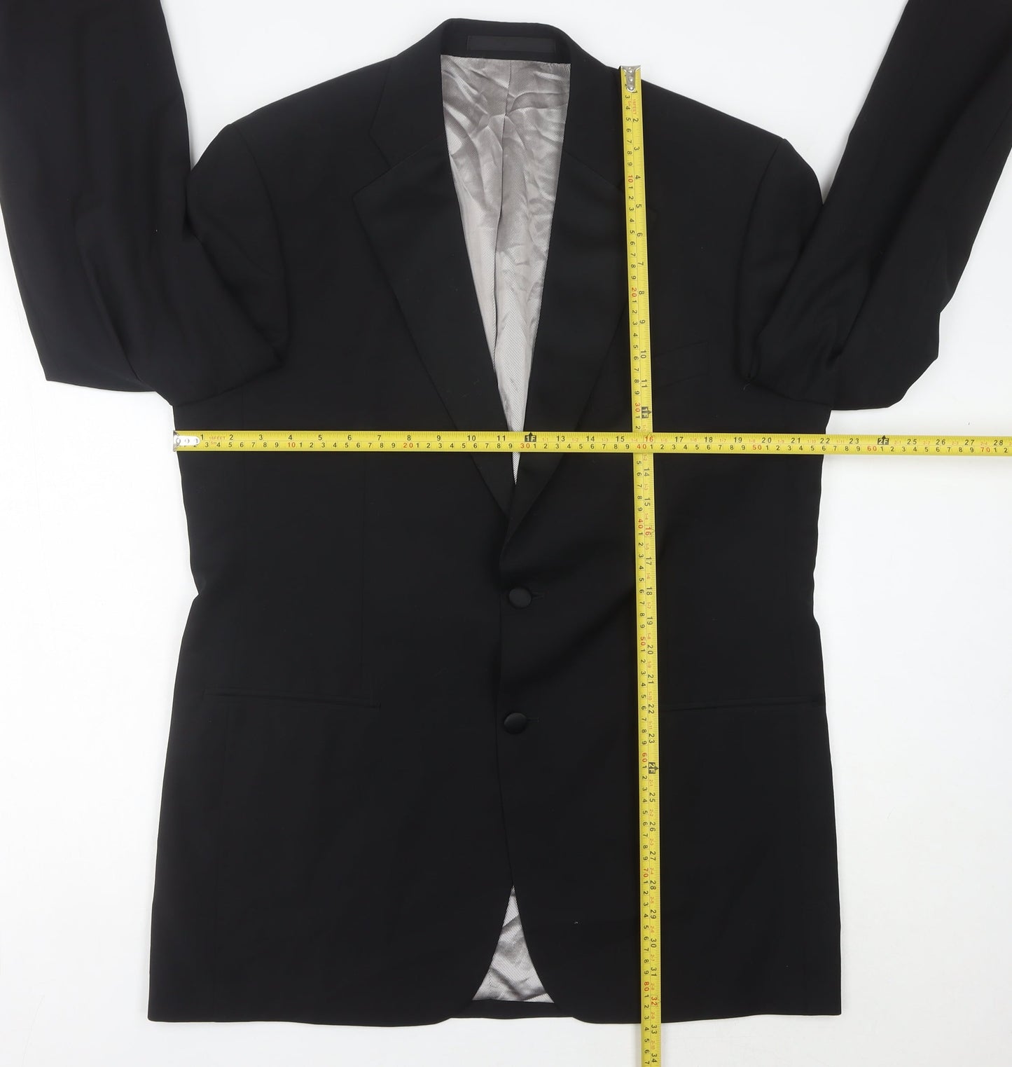 Mens UK Size 42 Marks and Spencer Regular Black Suit Jacket