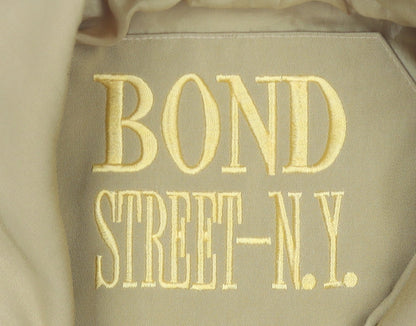 Bond Street N.Y. Womens Beige Polyester Overcoat Size 14
