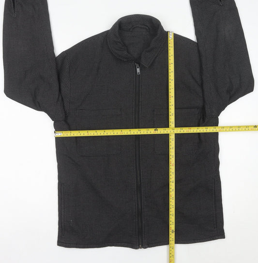 Primark Men's Grey Check Full Zip Jacket M 38/40in Casual