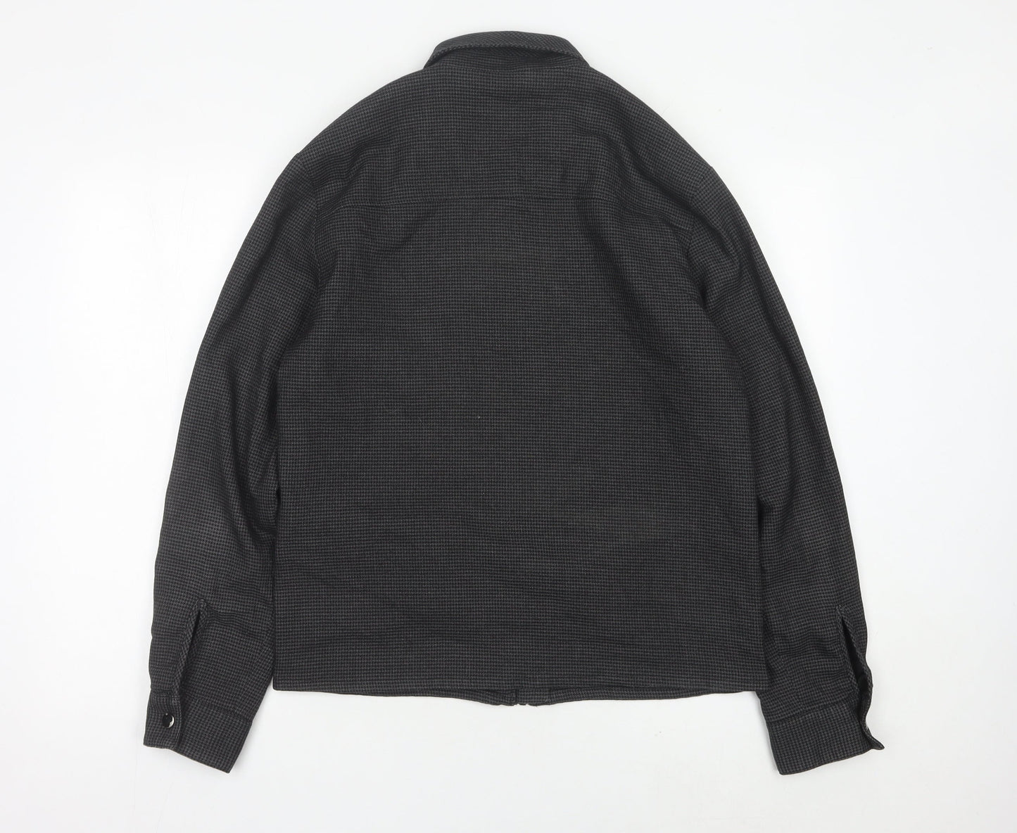 Primark Men's Grey Check Full Zip Jacket M 38/40in Casual