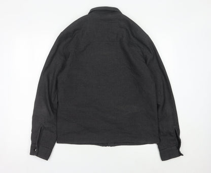 Primark Men's Grey Check Full Zip Jacket M 38/40in Casual