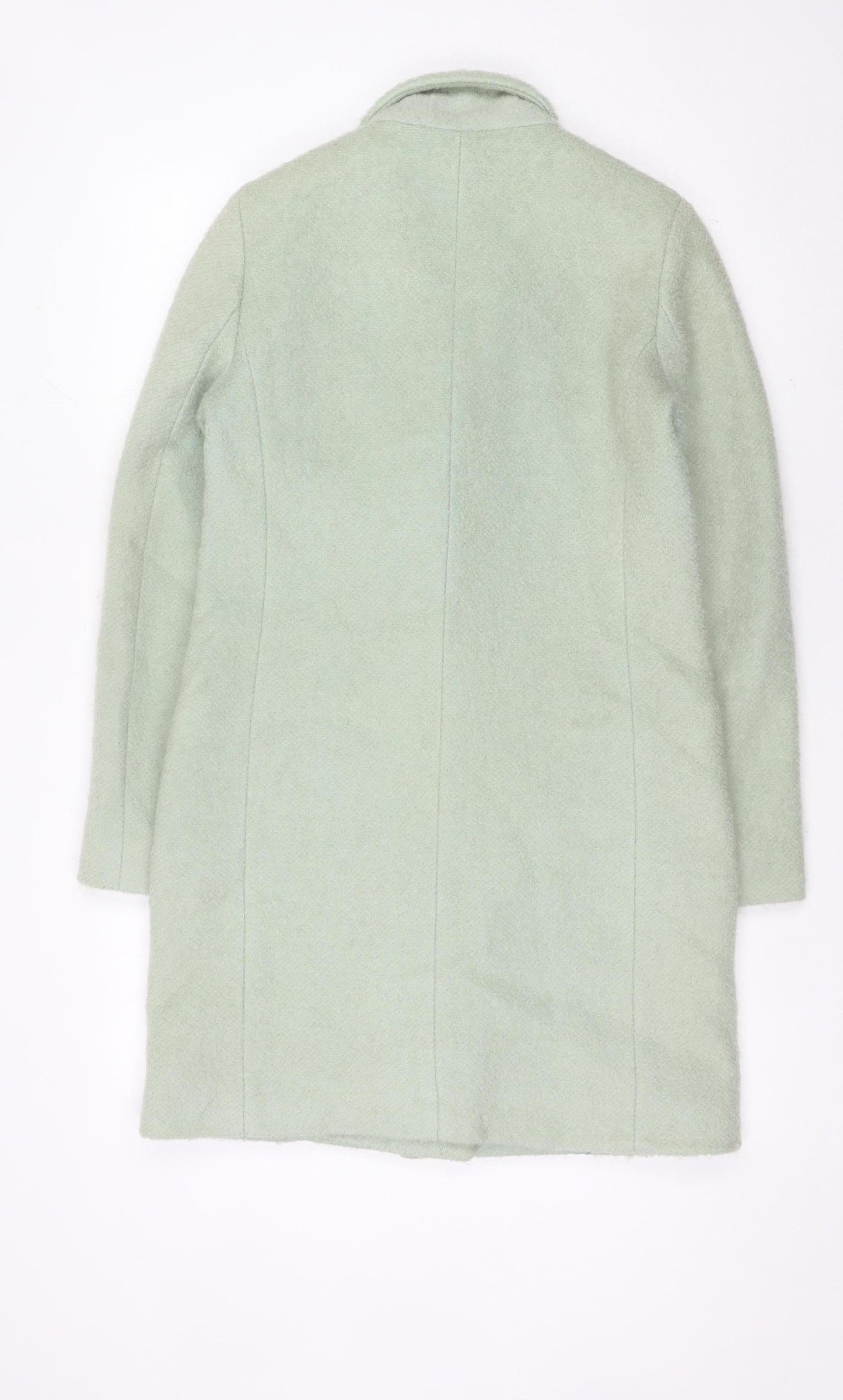 YEOU-YA Womens Green Wool Mid-Length Overcoat Size M