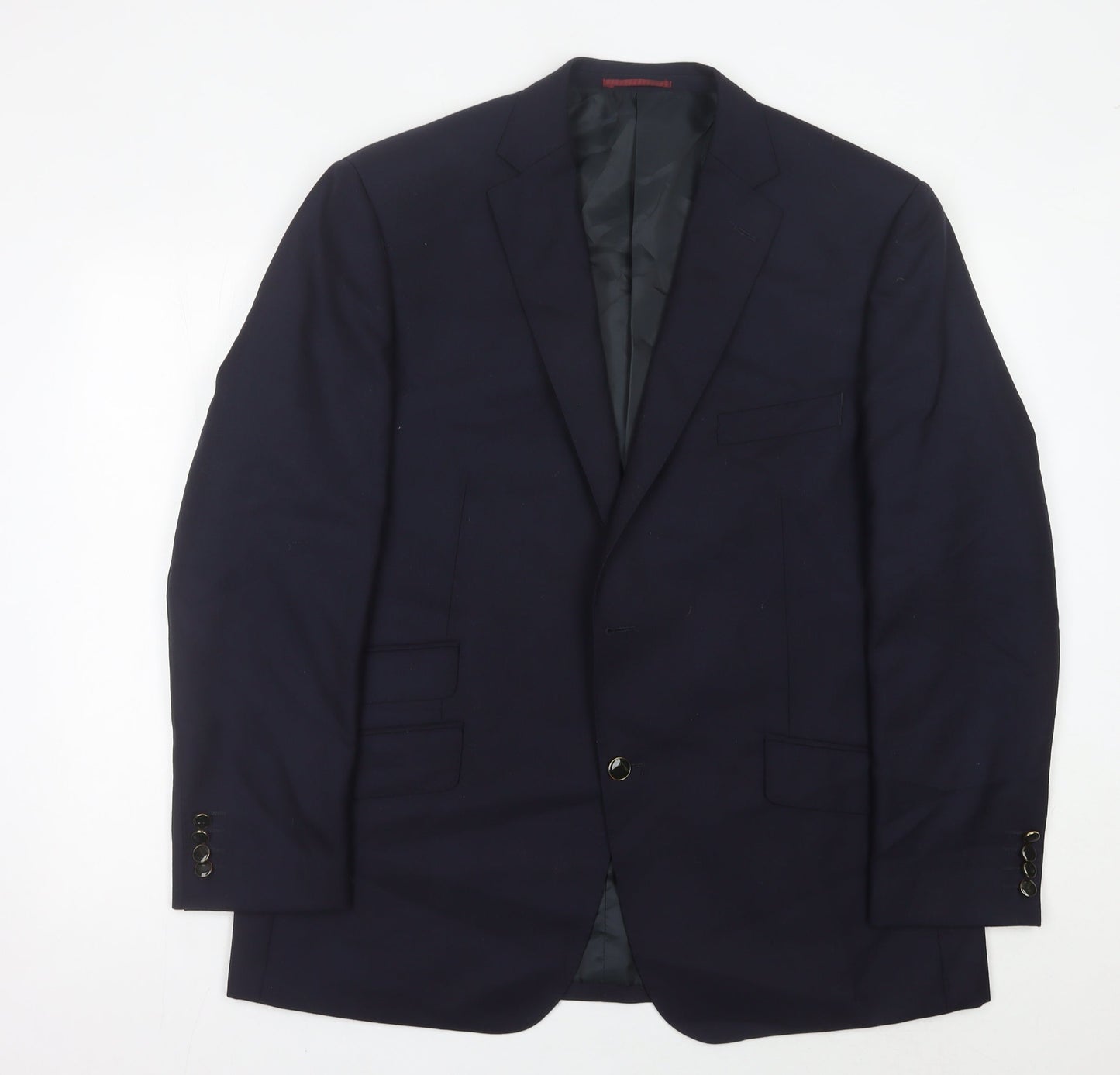 Mens UK Size 46 Marks and Spencer Regular Blue Suit Jacket