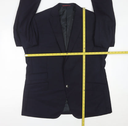 Mens UK Size 46 Marks and Spencer Regular Blue Suit Jacket