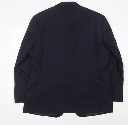 Mens UK Size 46 Marks and Spencer Regular Blue Suit Jacket