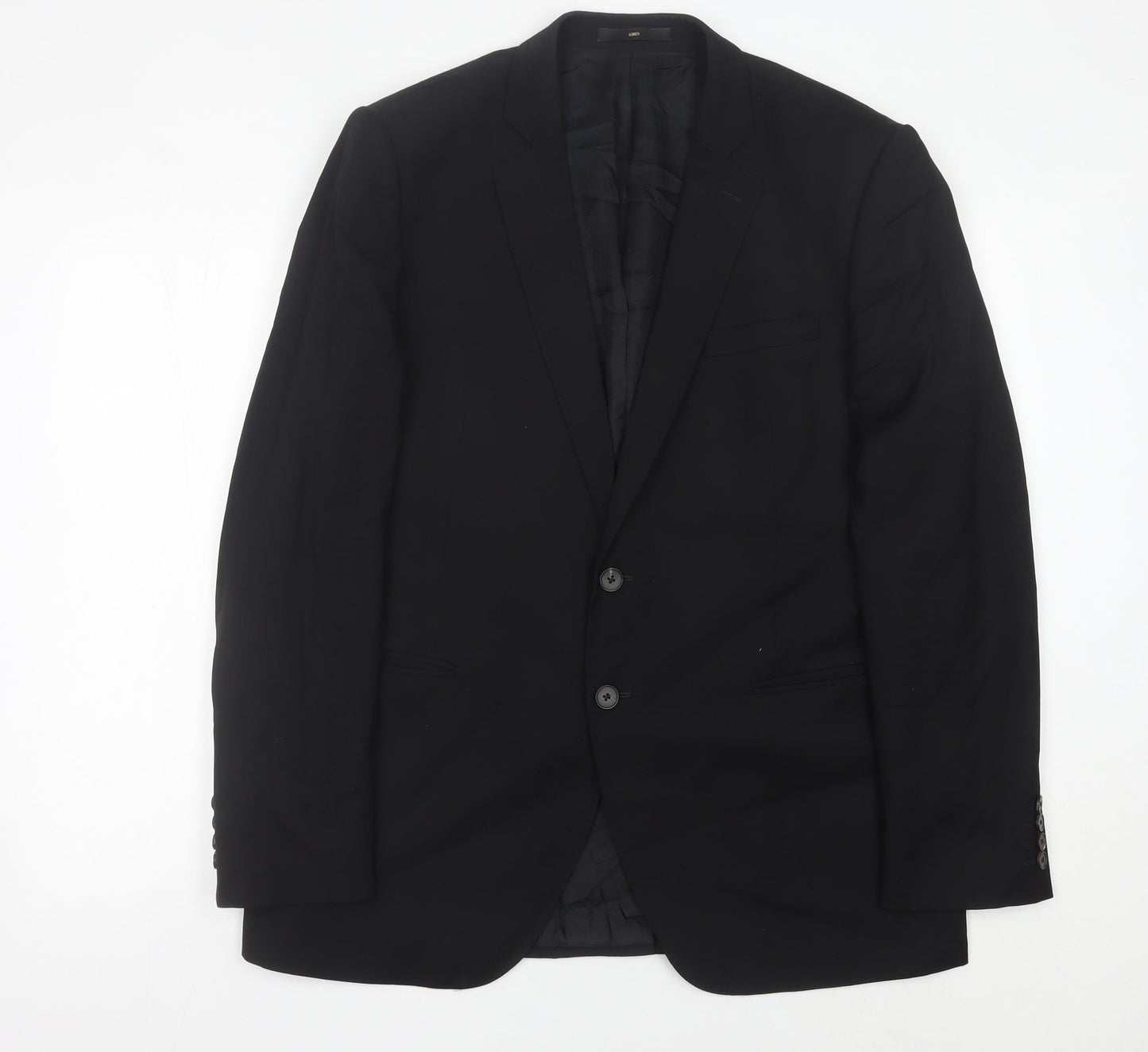 Mens UK Size 44 Jaeger Regular Black Suit Jacket