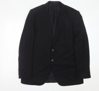 Mens UK Size 44 Jaeger Regular Black Suit Jacket