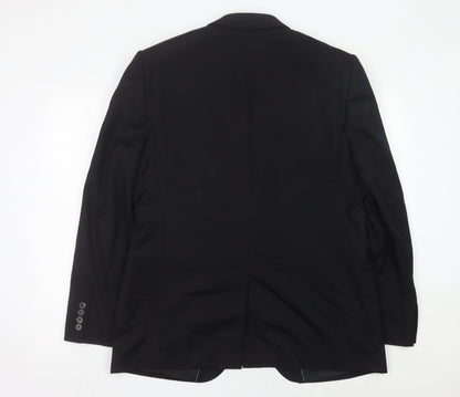 Mens UK Size 44 Jaeger Regular Black Suit Jacket