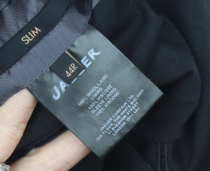 Mens UK Size 44 Jaeger Regular Black Suit Jacket