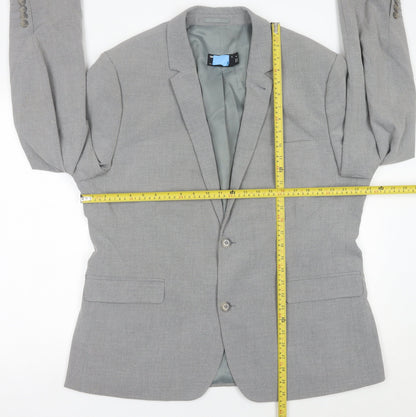 ASOS Design Men’s Grey 48 Chest Blazer Jacket Regular Fit