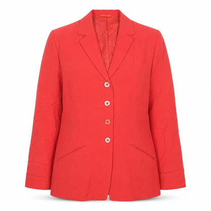 Betty Barclay Womens Red Blazer Jacket Size 10 Single Breasted