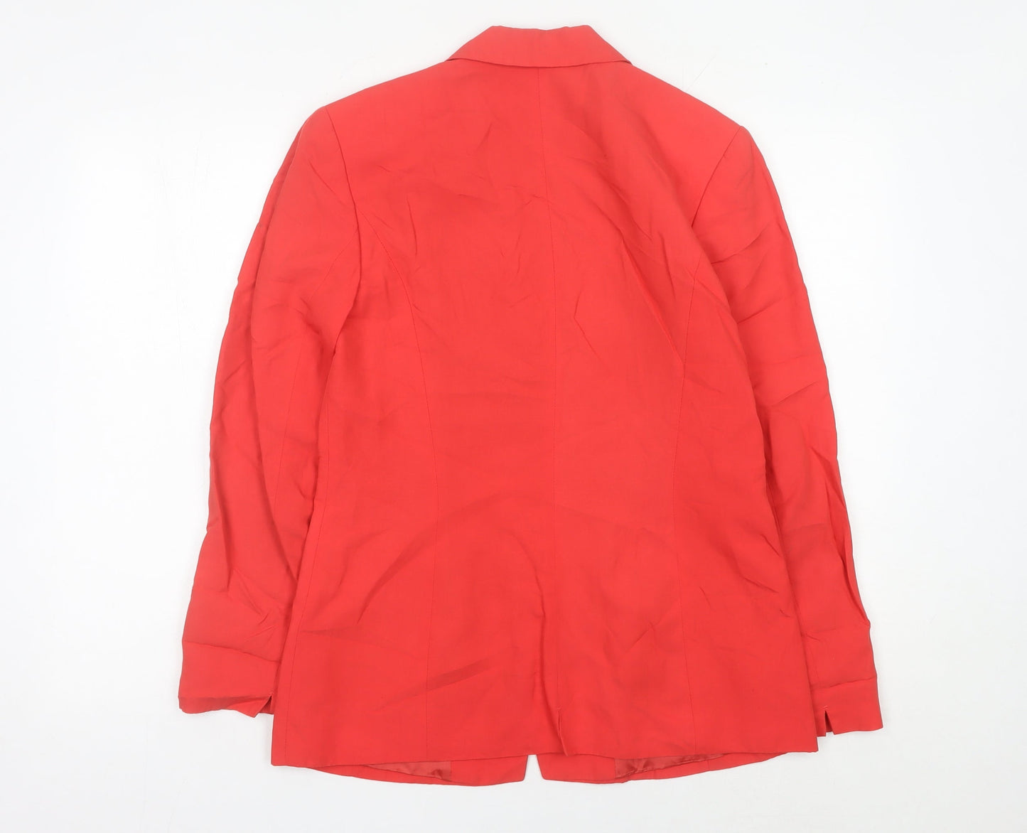 Betty Barclay Womens Red Blazer Jacket Size 10 Single Breasted