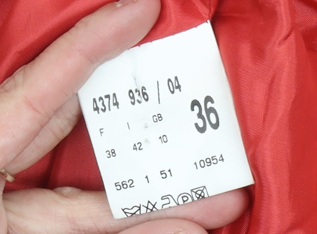 Betty Barclay Womens Red Blazer Jacket Size 10 Single Breasted