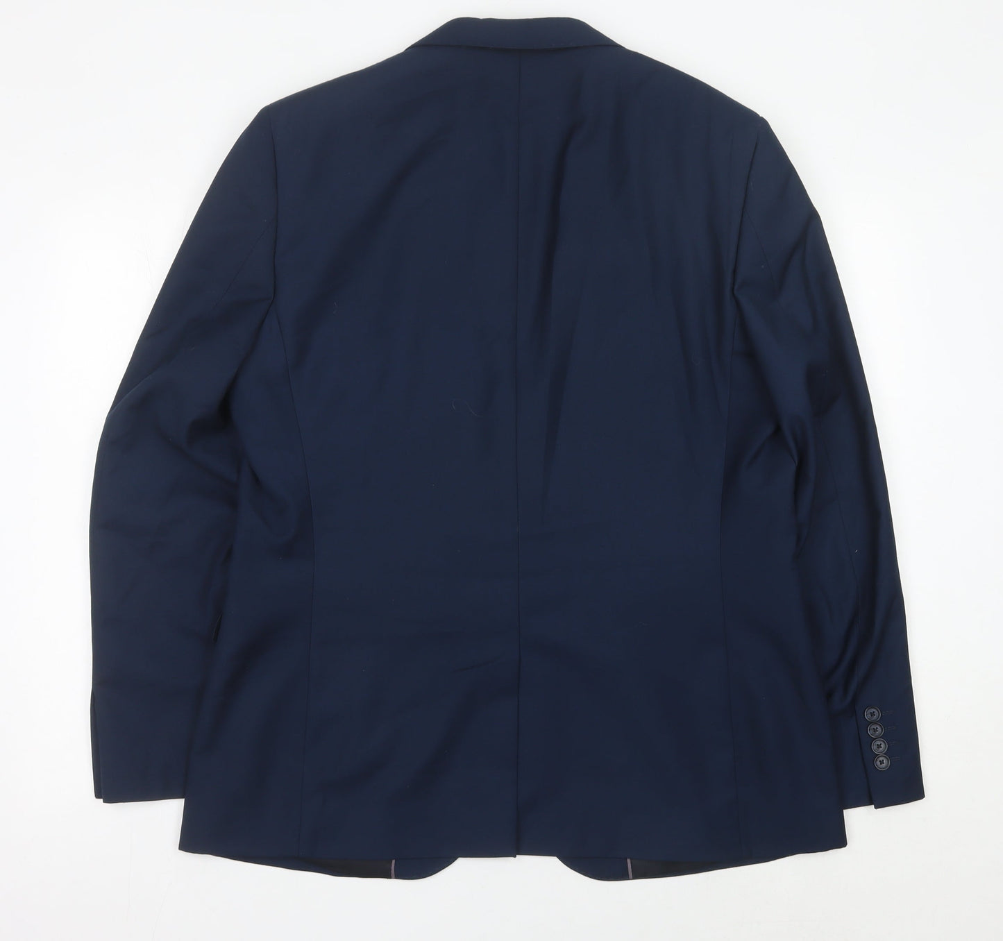 George Men’s Blue Blazer Jacket 44R Regular Fit Polyester Viscose