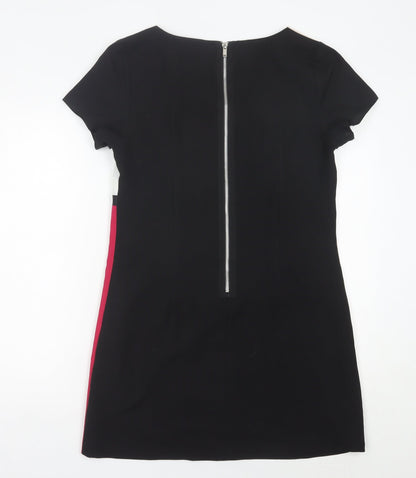 Red Herring Women’s Colourblock Shift Dress Size 12 Short Sleeve