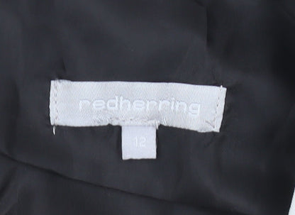 Red Herring Women’s Colourblock Shift Dress Size 12 Short Sleeve